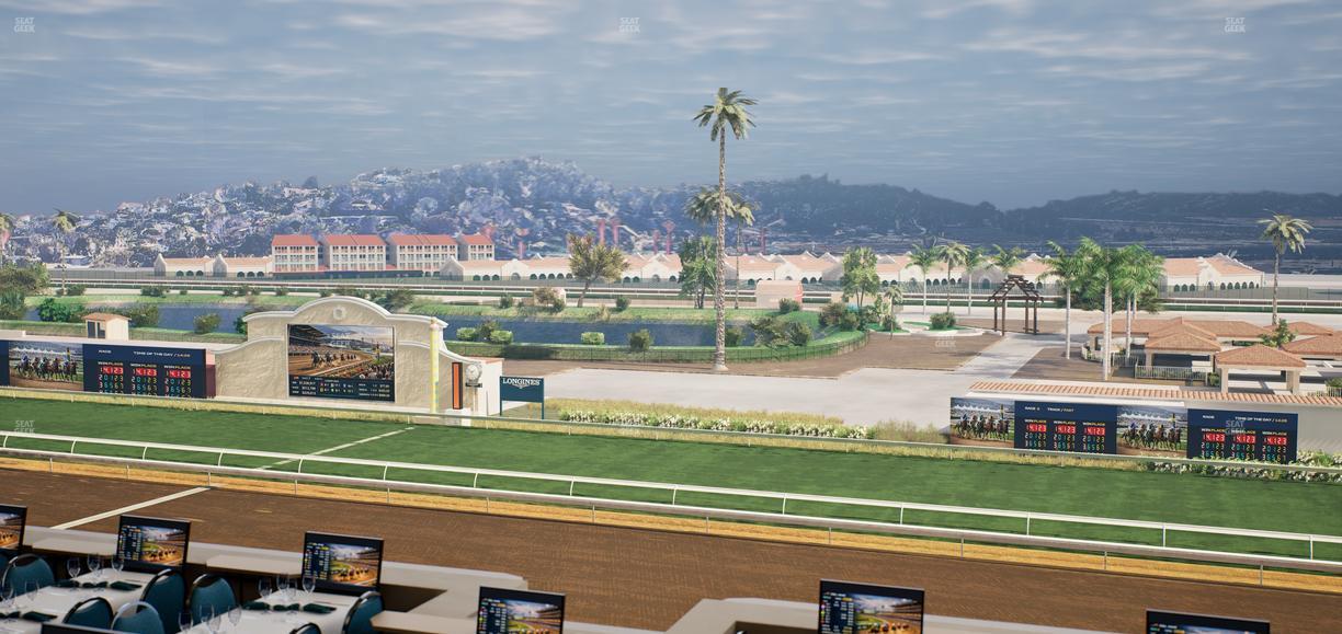 Del Mar Thoroughbred Club - Section Turf Club Lvl 4 Tbl B 36 Seat View