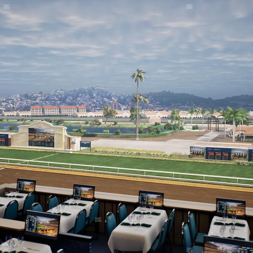 Del Mar Thoroughbred Club - Section Turf Club Lvl 4 Tbl B 40 Seat View