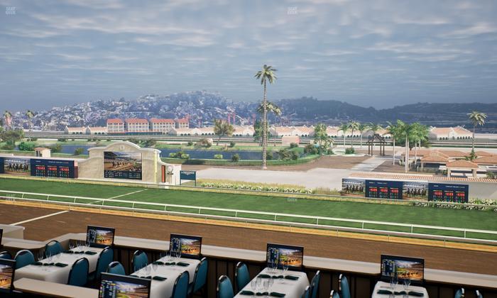 Del Mar Thoroughbred Club - Section Turf Club Lvl 4 Tbl B 40 Seat View