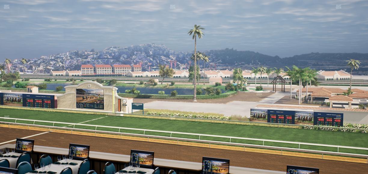 Del Mar Thoroughbred Club - Section Turf Club Lvl 4 Tbl B 41 Seat View
