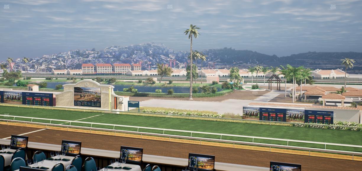Del Mar Thoroughbred Club - Section Turf Club Lvl 4 Tbl B 42 Seat View