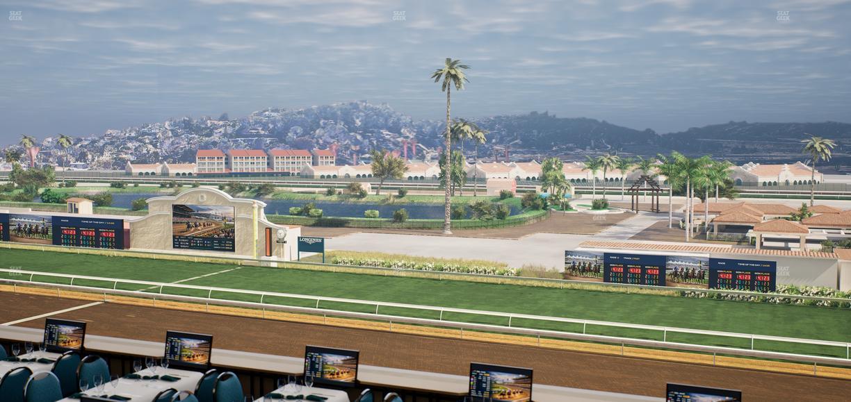 Del Mar Thoroughbred Club - Section Turf Club Lvl 4 Tbl B 43 Seat View