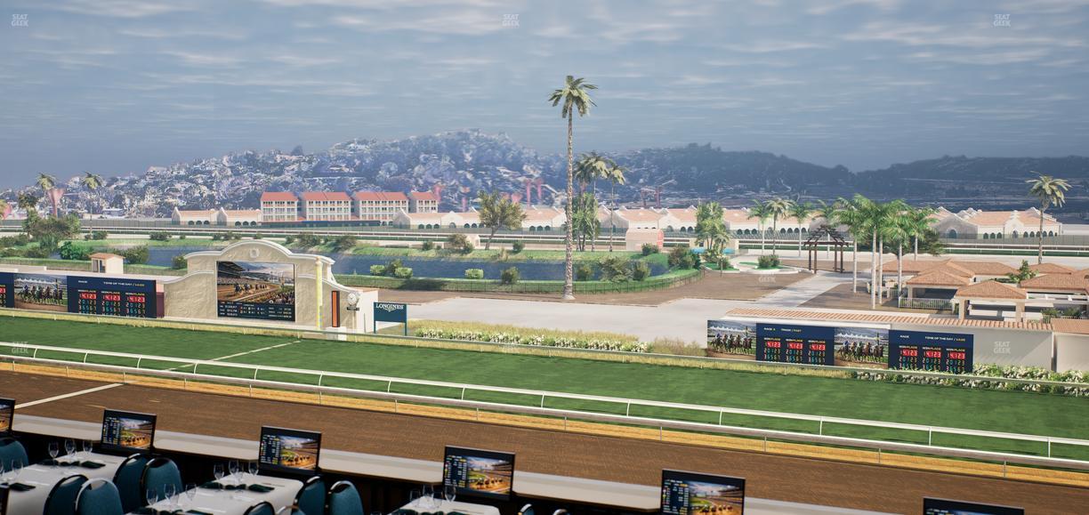 Del Mar Thoroughbred Club - Section Turf Club Lvl 4 Tbl B 44 Seat View