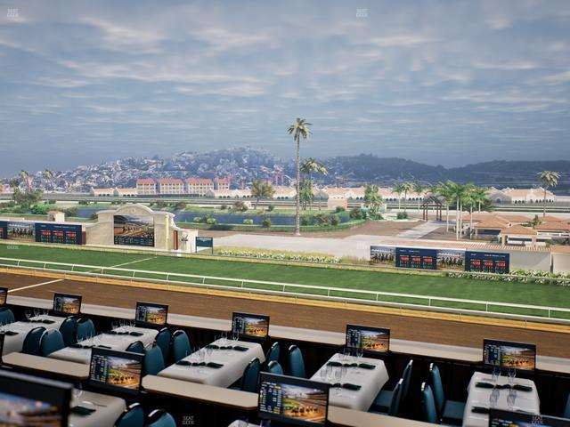 Del Mar Thoroughbred Club - Section Turf Club Lvl 4 Tbl B 44 Seat View