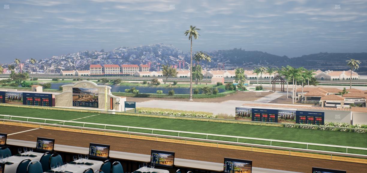 Del Mar Thoroughbred Club - Section Turf Club Lvl 4 Tbl B 45 Seat View