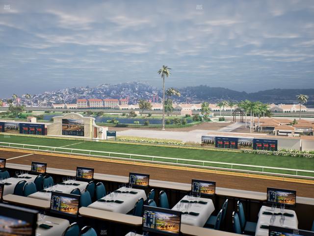 Del Mar Thoroughbred Club - Section Turf Club Lvl 4 Tbl B 45 Seat View