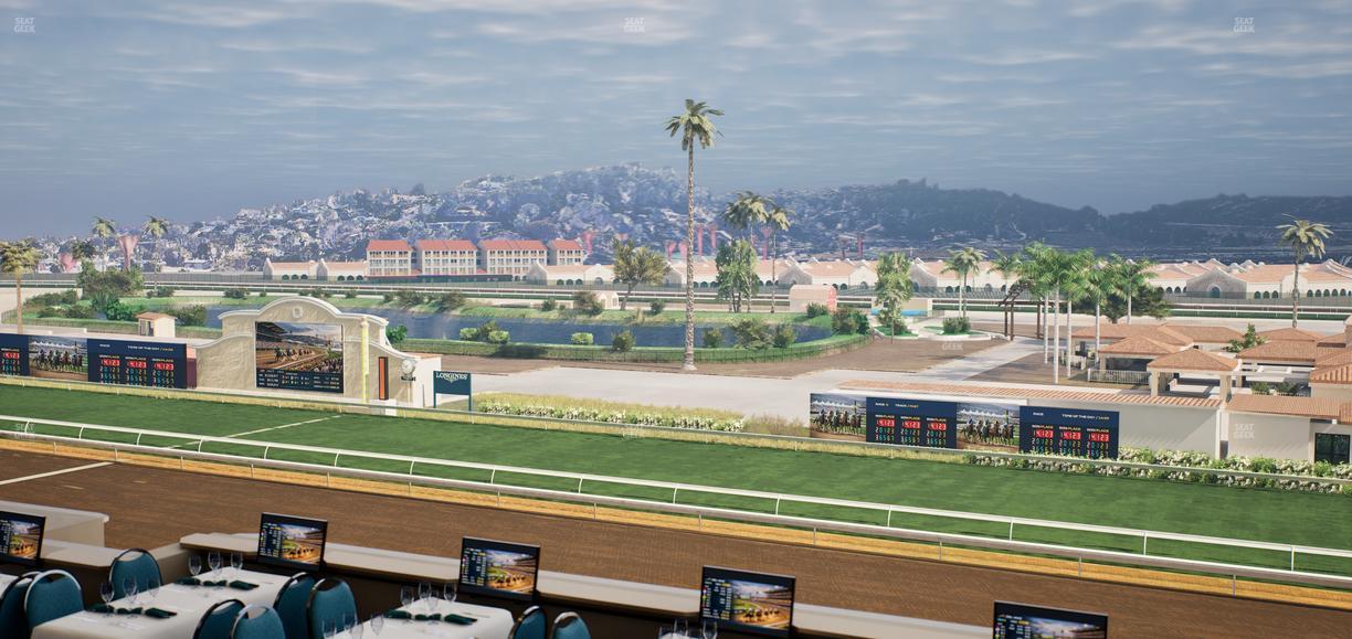 Del Mar Thoroughbred Club - Section Turf Club Lvl 4 Tbl B 51 Seat View