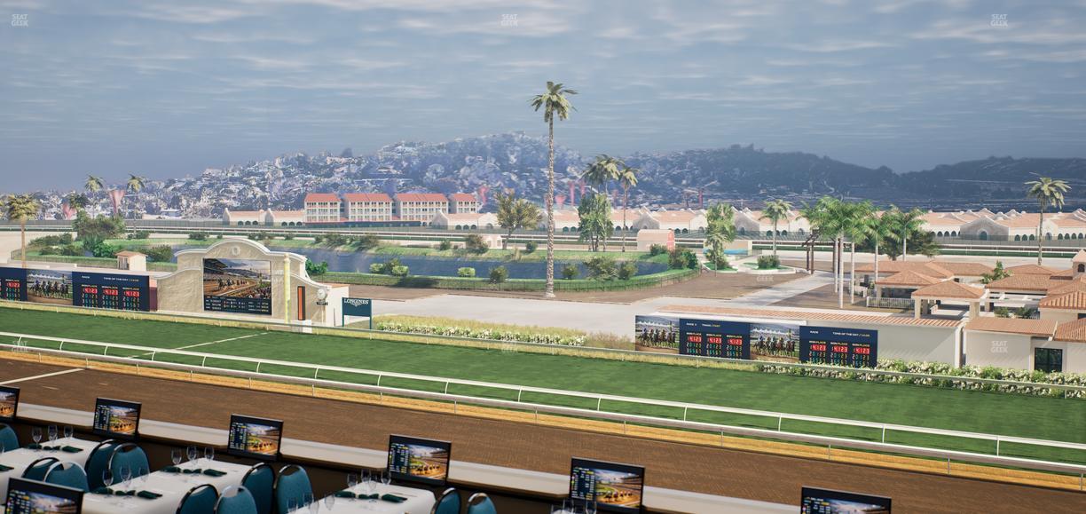 Del Mar Thoroughbred Club - Section Turf Club Lvl 4 Tbl B 53 Seat View