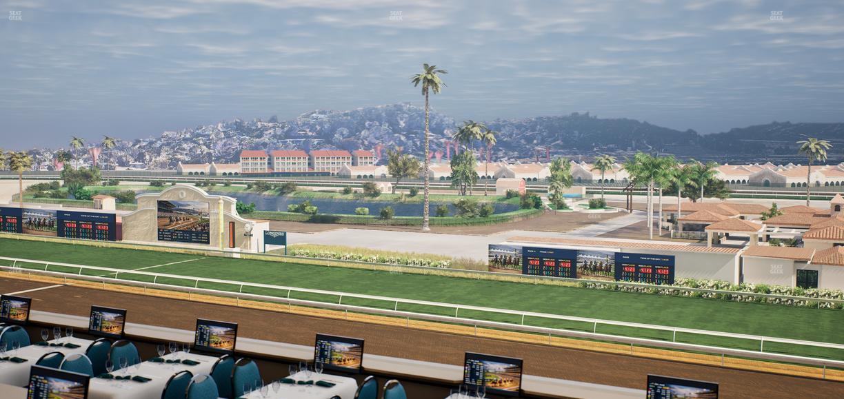 Del Mar Thoroughbred Club - Section Turf Club Lvl 4 Tbl B 54 Seat View