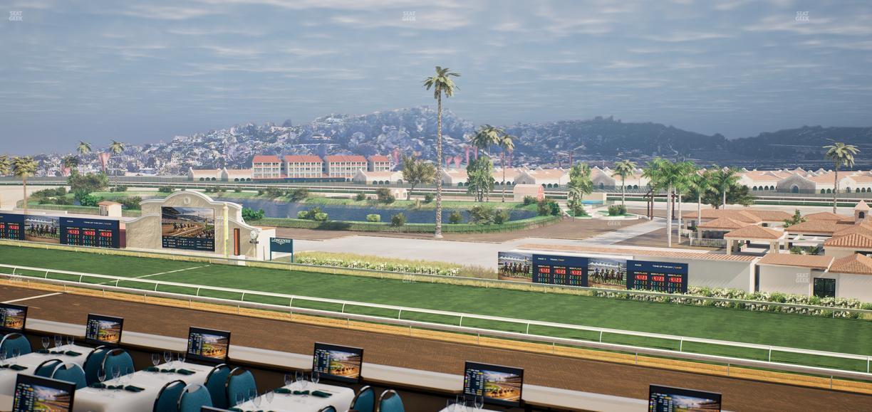 Del Mar Thoroughbred Club - Section Turf Club Lvl 4 Tbl B 55 Seat View