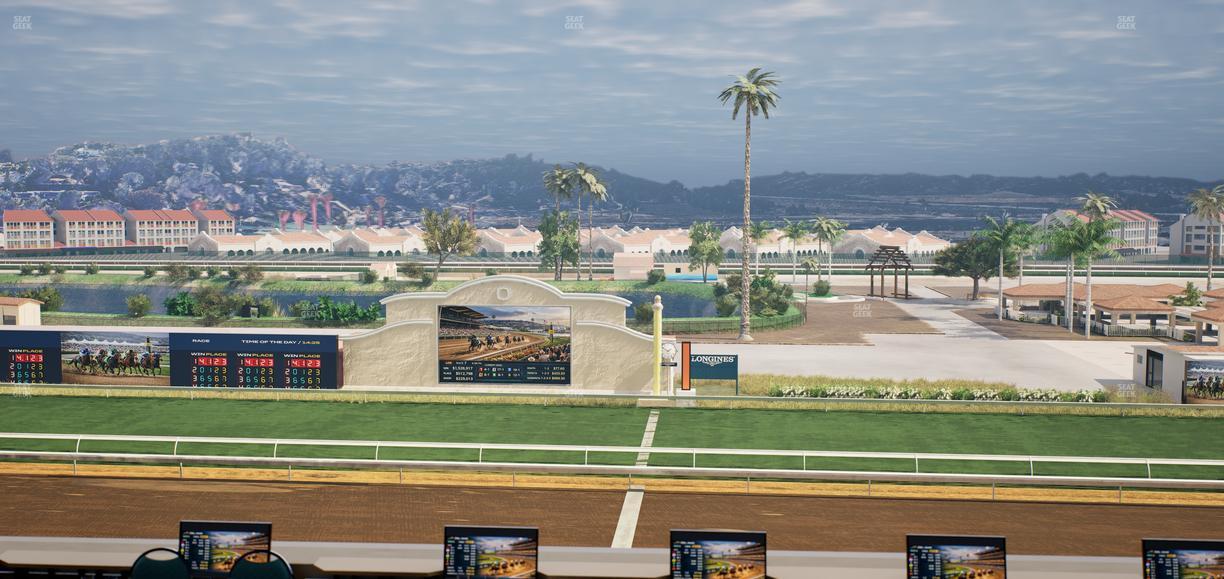 Del Mar Thoroughbred Club - Section Turf Club Lvl 4 Tbl B 7 Seat View