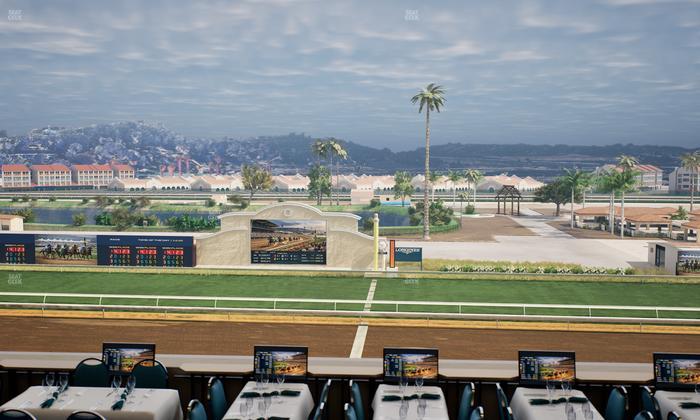 Del Mar Thoroughbred Club - Section Turf Club Lvl 4 Tbl B 7 Seat View