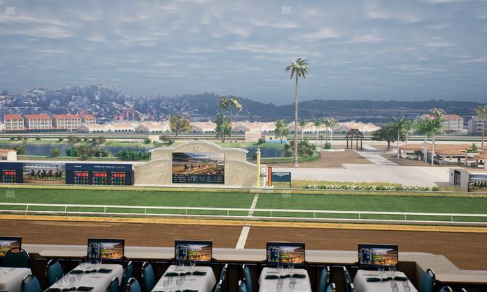 Del Mar Thoroughbred Club - Section Turf Club Lvl 4 Tbl B 8 Seat View
