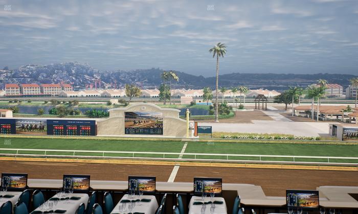 Del Mar Thoroughbred Club - Section Turf Club Lvl 4 Tbl B 9 Seat View