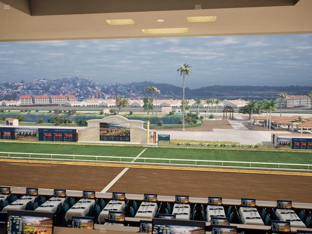 Del Mar Thoroughbred Club - Section Turf Club Lvl 4 Tbl D 13 Seat View