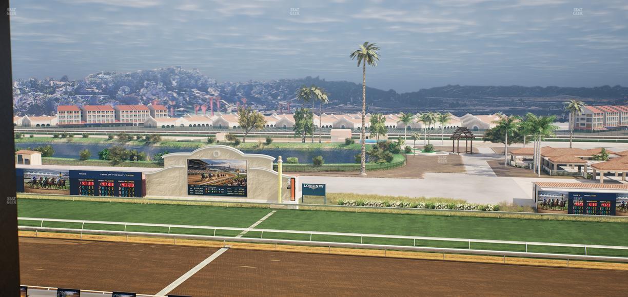 Del Mar Thoroughbred Club - Section Turf Club Lvl 4 Tbl D 17 Seat View