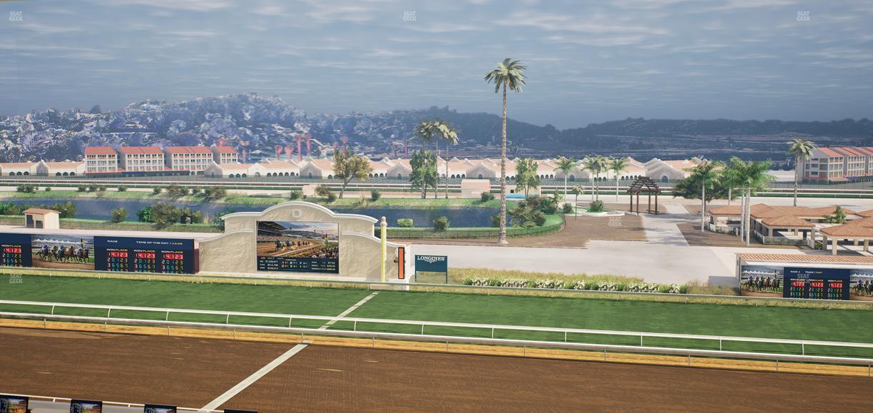 Del Mar Thoroughbred Club - Section Turf Club Lvl 4 Tbl D 18 Seat View