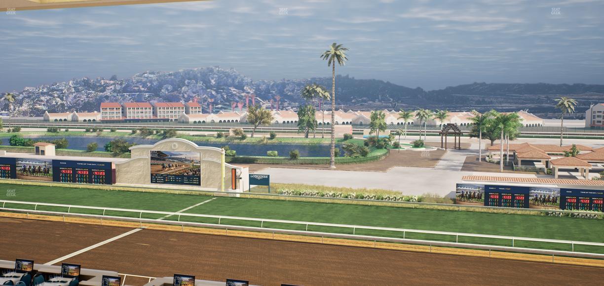 Del Mar Thoroughbred Club - Section Turf Club Lvl 4 Tbl D 28 Seat View