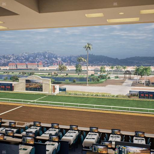 Del Mar Thoroughbred Club - Section Turf Club Lvl 4 Tbl D 28 Seat View