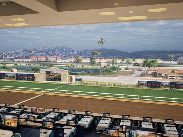 Del Mar Thoroughbred Club - Section Turf Club Lvl 4 Tbl D 28 Seat View