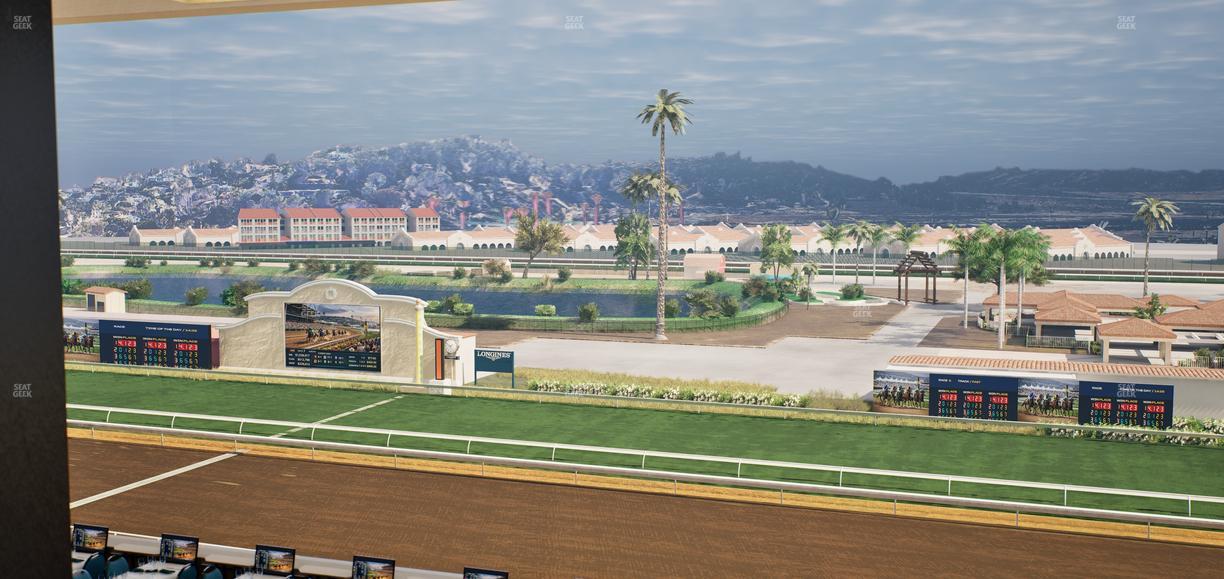 Del Mar Thoroughbred Club - Section Turf Club Lvl 4 Tbl D 33 Seat View