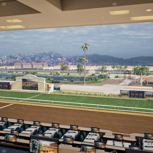 Del Mar Thoroughbred Club - Section Turf Club Lvl 4 Tbl D 33 Seat View