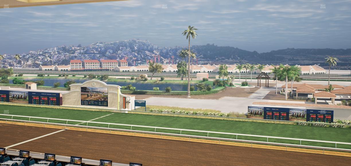 Del Mar Thoroughbred Club - Section Turf Club Lvl 4 Tbl D 34 Seat View