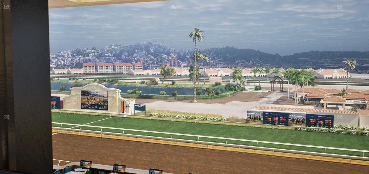 Del Mar Thoroughbred Club - Section Turf Club Lvl 4 Tbl D 38 Seat View
