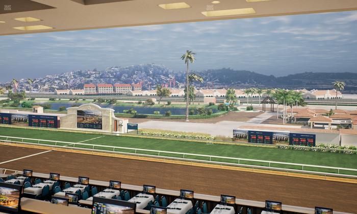Del Mar Thoroughbred Club - Section Turf Club Lvl 4 Tbl D 40 Seat View
