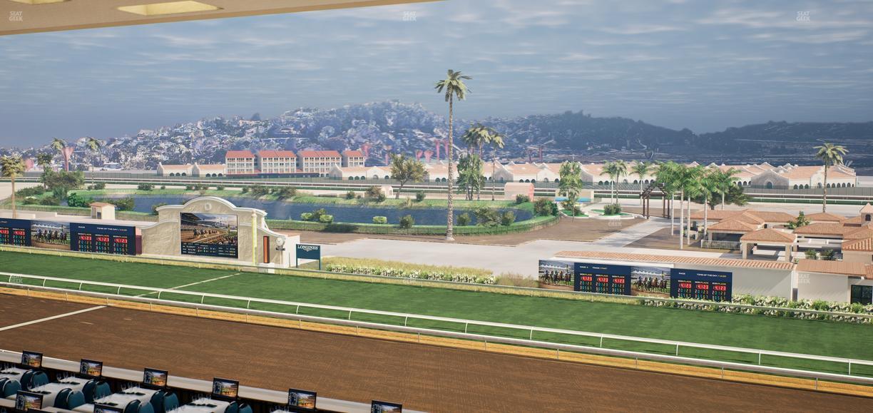 Del Mar Thoroughbred Club - Section Turf Club Lvl 4 Tbl D 44 Seat View