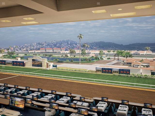 Del Mar Thoroughbred Club - Section Turf Club Lvl 4 Tbl D 44 Seat View