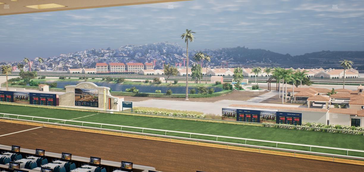 Del Mar Thoroughbred Club - Section Turf Club Lvl 4 Tbl D 45 Seat View