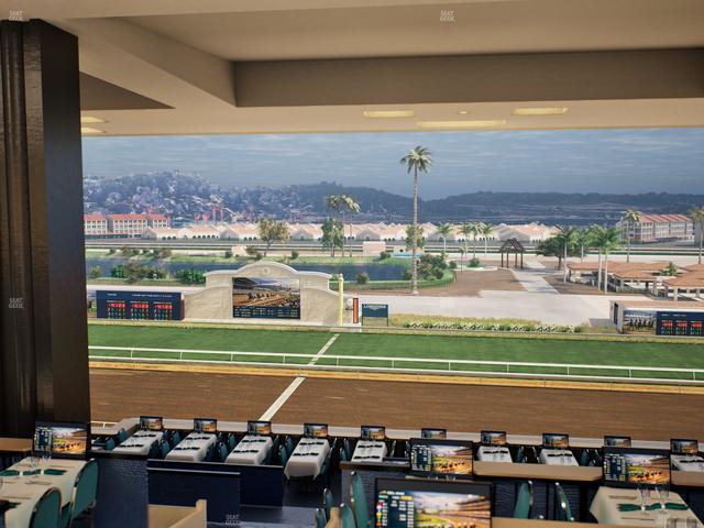 Del Mar Thoroughbred Club - Section Turf Club Lvl 4 Tbl E 12 Seat View