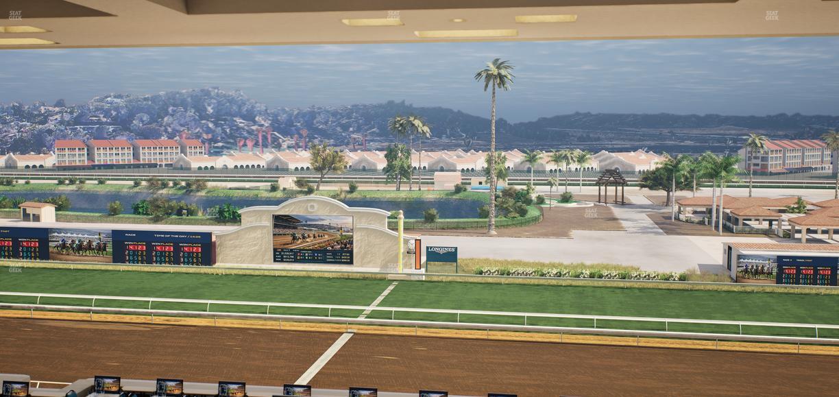Del Mar Thoroughbred Club - Section Turf Club Lvl 4 Tbl E 13 Seat View