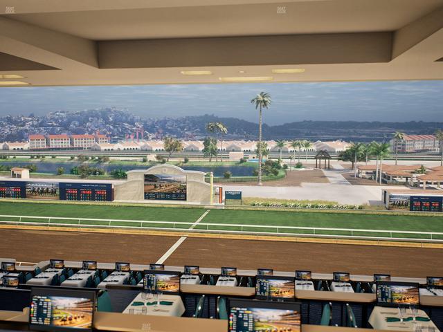 Del Mar Thoroughbred Club - Section Turf Club Lvl 4 Tbl E 13 Seat View