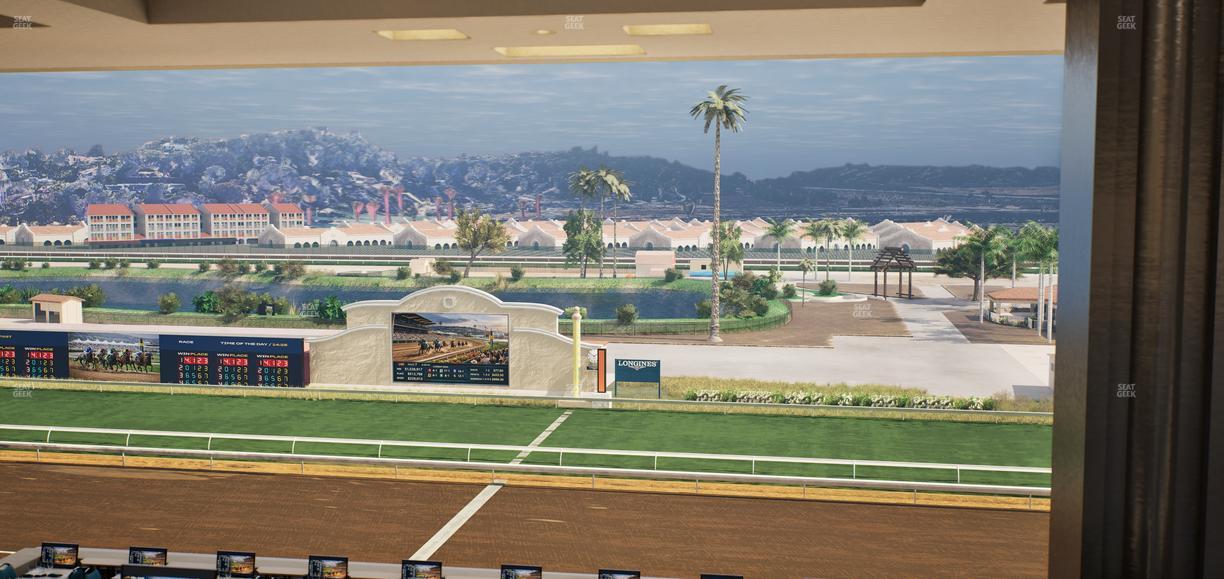 Del Mar Thoroughbred Club - Section Turf Club Lvl 4 Tbl E 14 Seat View