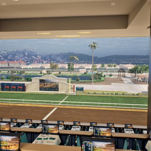 Del Mar Thoroughbred Club - Section Turf Club Lvl 4 Tbl E 14 Seat View