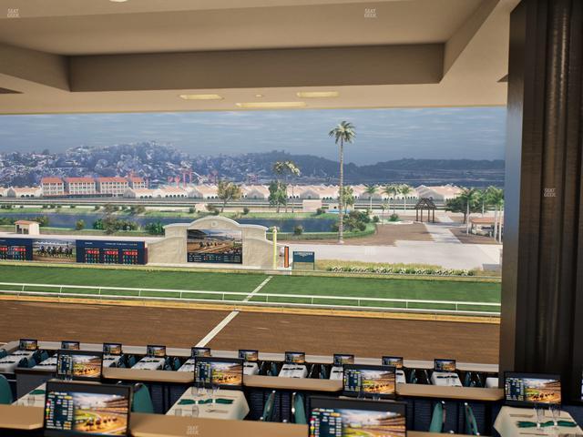 Del Mar Thoroughbred Club - Section Turf Club Lvl 4 Tbl E 14 Seat View