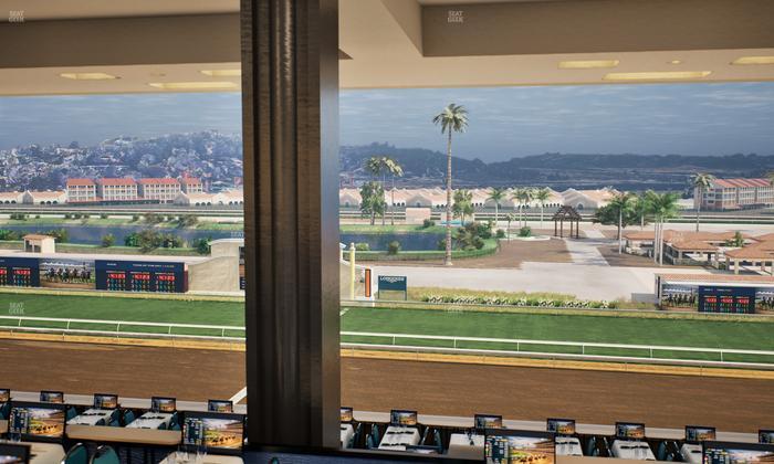 Del Mar Thoroughbred Club - Section Turf Club Lvl 4 Tbl E 16 Seat View