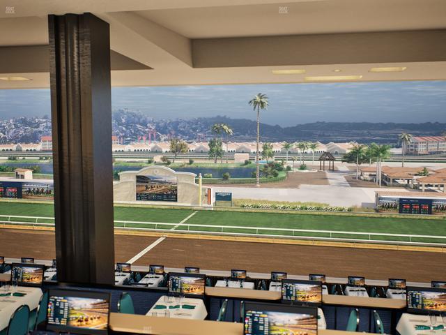 Del Mar Thoroughbred Club - Section Turf Club Lvl 4 Tbl E 17 Seat View