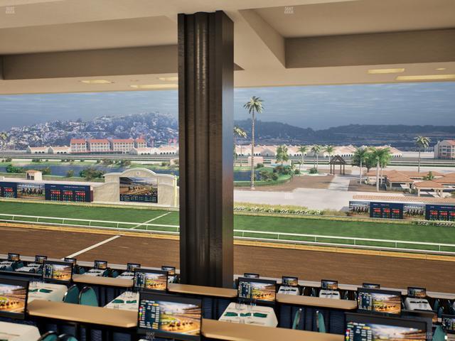 Del Mar Thoroughbred Club - Section Turf Club Lvl 4 Tbl E 28 Seat View
