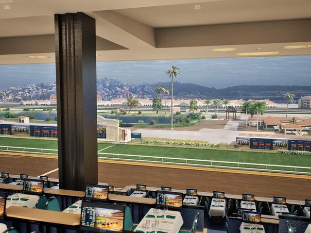 Del Mar Thoroughbred Club - Section Turf Club Lvl 4 Tbl E 29 Seat View