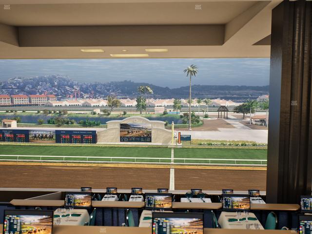 Del Mar Thoroughbred Club - Section Turf Club Lvl 4 Tbl E 3 Seat View