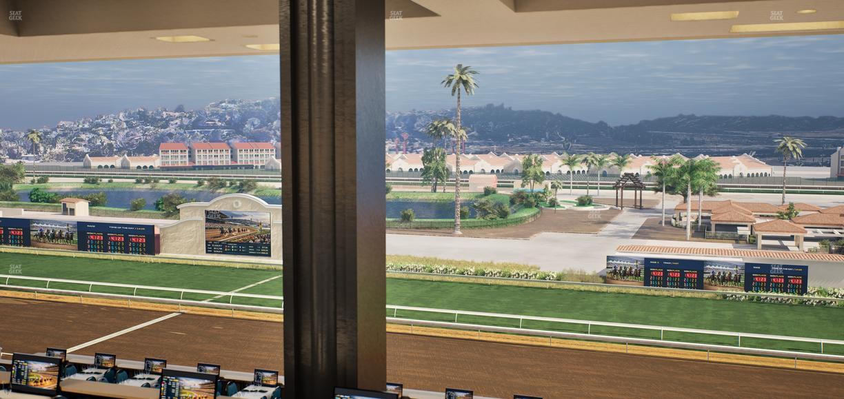 Del Mar Thoroughbred Club - Section Turf Club Lvl 4 Tbl E 33 Seat View