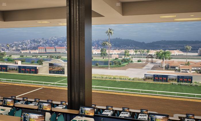 Del Mar Thoroughbred Club - Section Turf Club Lvl 4 Tbl E 33 Seat View