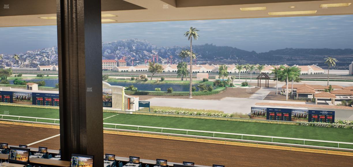 Del Mar Thoroughbred Club - Section Turf Club Lvl 4 Tbl E 34 Seat View