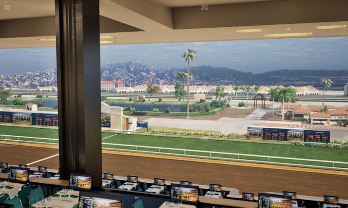 Del Mar Thoroughbred Club - Section Turf Club Lvl 4 Tbl E 34 Seat View