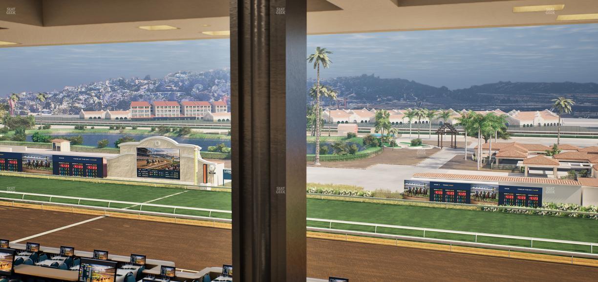 Del Mar Thoroughbred Club - Section Turf Club Lvl 4 Tbl E 37 Seat View