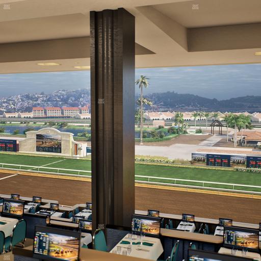 Del Mar Thoroughbred Club - Section Turf Club Lvl 4 Tbl E 37 Seat View