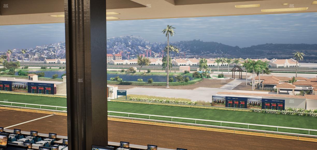 Del Mar Thoroughbred Club - Section Turf Club Lvl 4 Tbl E 38 Seat View